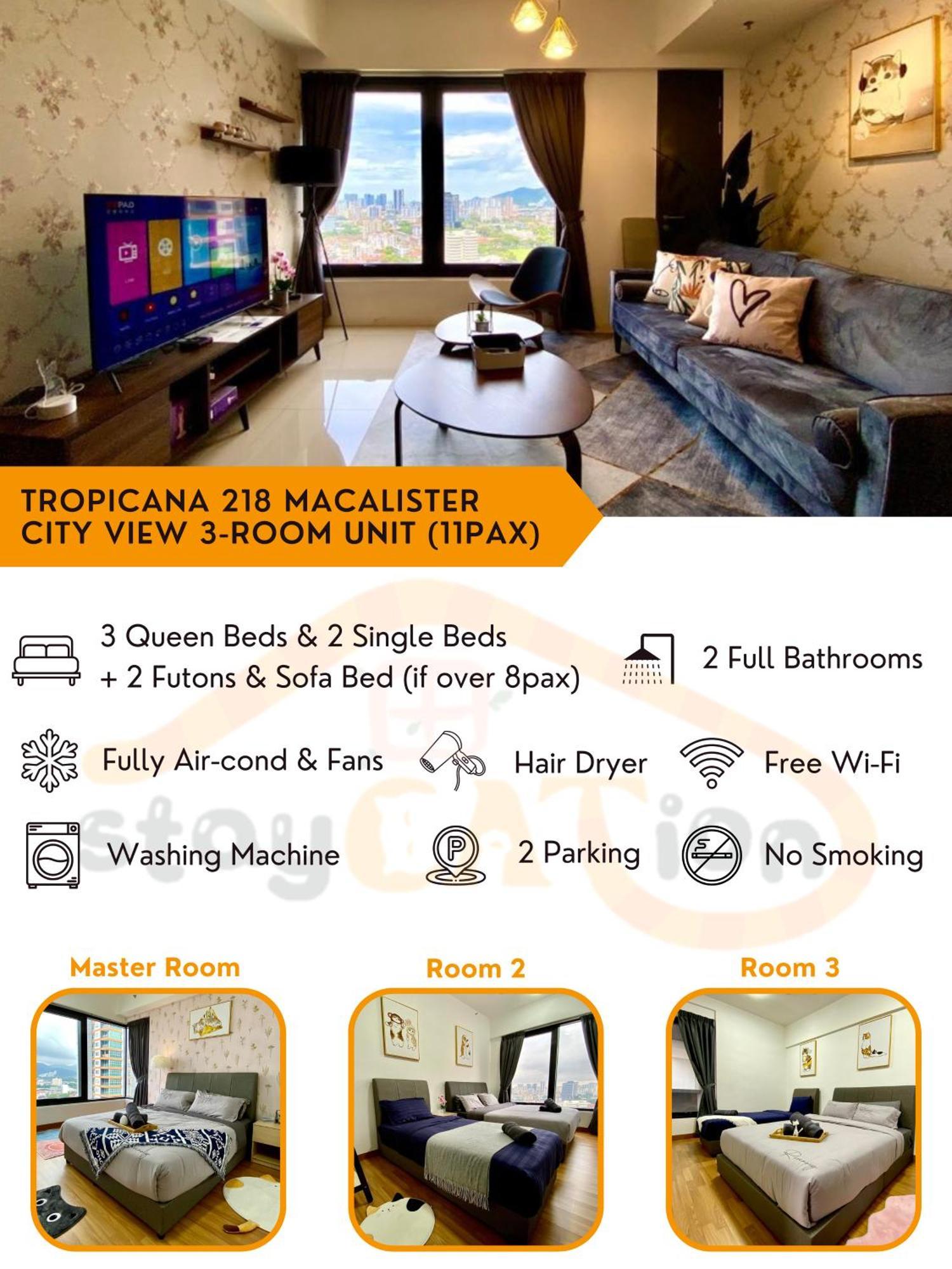 Tropicana 218 Macalister Sea & City View By Staycation Homestay George Town Exterior photo